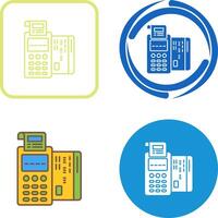 Pos Terminal Icon Design vector