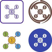 Distribution Icon Design vector
