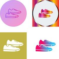 zapatillas icono diseño vector