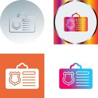 Id Card Icon Design vector