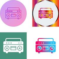 Casette Player Icon Design vector