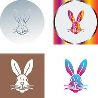 Rabbit Icon Design vector