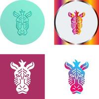 Zebra Icon Design vector