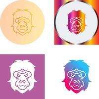 Gorilla Icon Design vector