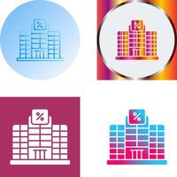 Building Icon Design vector