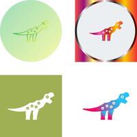 Dinosaur Icon Design vector