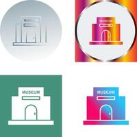 Museum Building Icon Design vector