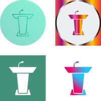 Podium Icon Design vector