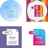 PDF Icon Design vector