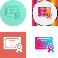 Certificate Icon Design vector