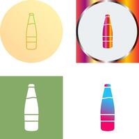 Beer Bottle Icon Design vector