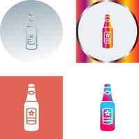 Beer Bottle Icon Design vector