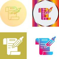 Contract Icon Design vector