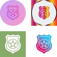 Police shield Icon Design vector