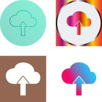 Upload to Cloud Icon Design vector