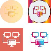 Connected Systems Icon Design vector