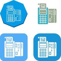 Pos Terminal Icon Design vector