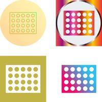 Colored Palette Icon Design vector