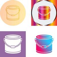 Paint Bucket Icon Design vector