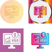 Stock Market Icon Design vector