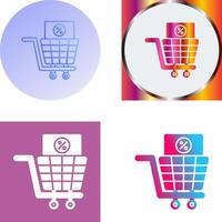 Shopping Tax Icon Design vector