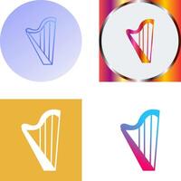 Harp Icon Design vector