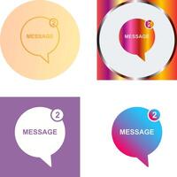 Message Bubbles Icon Design vector