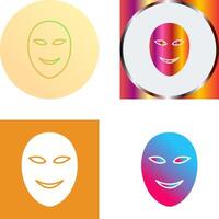 Ancient Face Mask Icon Design vector