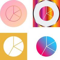 diseño de icono de gráfico circular vector