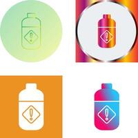 Pesticide Bottle Icon Design vector