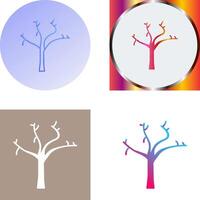 Tree with no Leaves Icon Design vector