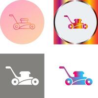 Lawn Mower Icon Design vector