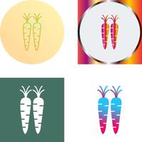 zanahorias icono diseño vector