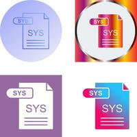 SYS Icon Design vector