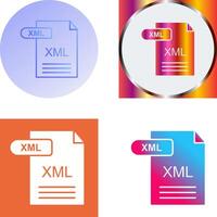 xml icono diseño vector