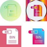 BIN Icon Design vector