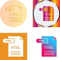 HTML Icon Design vector