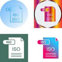 ISO Icon Design vector