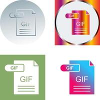 GIF Icon Design vector