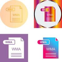 WMA Icon Design vector