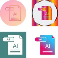 AI Icon Design vector