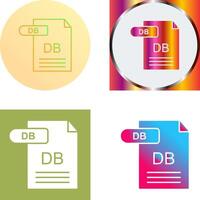 DB Icon Design vector