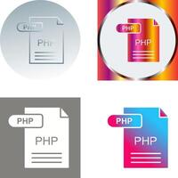 PHP Icon Design vector