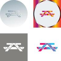 Picnic of Table Icon Design vector