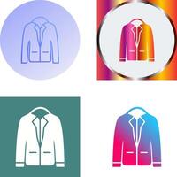 elegante chaqueta icono diseño vector