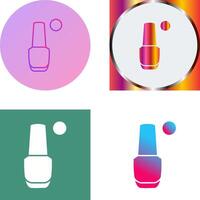 Nailpolish Icon Design vector