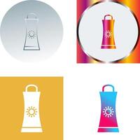 Sunblock Cream Icon Design vector