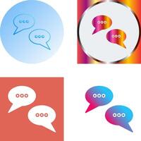 Conversation Bubbles Icon Design vector