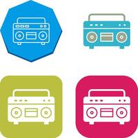 Casette Player Icon Design vector