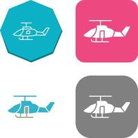 Military Helicopter Icon Design vector